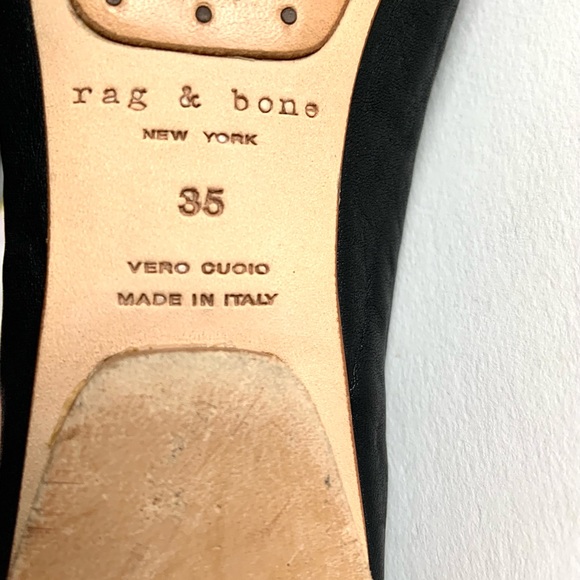 Black leather and suede ballet flats in excellent condition! - Picture 4 of 5